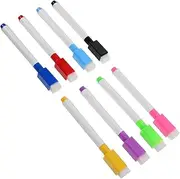 [Toyvian] of 16 Whiteboard Markers Dry Erase Eraser Cap Mini Markers for Blackboard Whiteboard Fridge