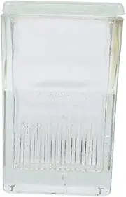 HAWILLOSCH 9-Slide Glass Staining Jar 9-Slide Glass Staining Tank Lab Storage Container Dyeing Vat Jar
