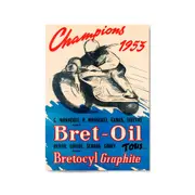French Bret-Oil Vintage Advert Garage Wall Art