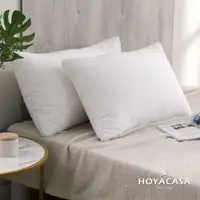 在飛比找PChome24h購物優惠-HOYACASA 羽絲絨纖維枕(二入)