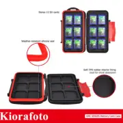 Kiorafoto Memory Card Case Protector Holder Keeper for 12 SD SDXC SDHC Cards