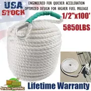 Twisted 3 Strand Nylon Boat Anchor Line Dock Mooring Rope 5850LBS 1/2"x100'Ft