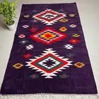 Bohemian Multi Textured Indoor Outdoor Colourful Hand Loomed Floor Rug for Home