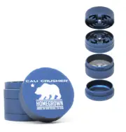 Cali Crusher Homegrown Grinder 2.35" 4 Piece Quick Lock Spice Tobacco Blue