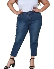 [Indigo Tonic] Bobbie Curve Crop Jeans in Indigo