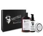 Sheffield Beard Care Styling Kit Mustache Grooming Oil Balm - Growth Shampoo