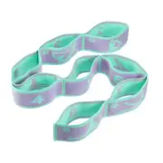 Yoga Stretching Band 8 Loops Yoga Stretch Strap Elastic Exercise Band