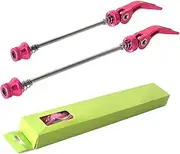 Quick Release Bicycles Hub | Front Rear Bicycles Axle Skewer Parts Set | Aluminum Alloy Hollow Shaft Kit Replacement for Bike Wheel Hub