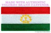 TAJIKISTAN FLAG PATCH TAJIK EMBROIDERED SOUVENIR new w/ VELCRO® Brand Fastener
