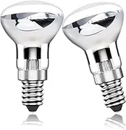 Bonlux 30W E14 Lava Lamp Bulb Dimmable R39 Reflector Bulb E14 SES Small Edison Screw Spotlight Halogen Bulb Warm White 2800K for Lava Lamps Replacement, (Silver Base, Pack of 2)