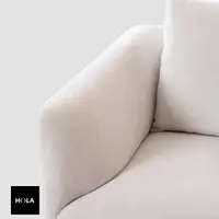 在飛比找momo購物網優惠-【HOLA】Sits Moa布質沙發2人 米白