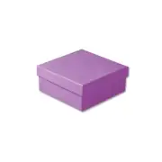 100 Matte Purple Jewelry Boxes - 3-1/2" x 3-1/2" x 1-1/2"