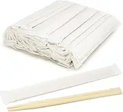 [100 Pairs] Disposable Bamboo Chopsticks - Premium Individually Wrapped Splinter-Less Smooth Wooden Chopsticks Traditional Japanese, Korean Chopsticks