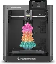FLASHFORGE Adventurer 5M 3D Printer, 600mm/s Max High-Speed 3D Printers with Auto Leveling, Core XY Structure, Vibration Compensation and Out-of-The-Box, Large Printing Size 220 * 220 * 220mm