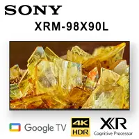 在飛比找樂天市場購物網優惠-【澄名影音展場】SONY XR-98X90L 98吋 美規中