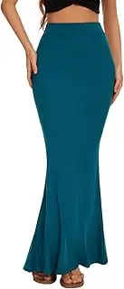 [ZXIHZF] Women Elastic High Waist Stretchy Bodycon Mermaid Skirt