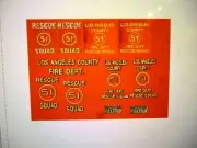 CaliforniaLA County Squad 51 Fire Truck Decals Custom 1:16
