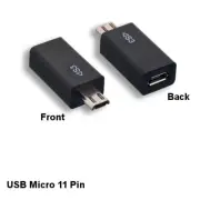 KNTK USB 2.0 Micro B 5 Pin Female to 11Pin Male Adapter for Samsung Galaxy Phone