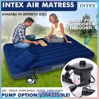 在飛比找蝦皮購物優惠-Intex Downy Inflatable Air Bed