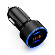Fast Car Charger 2 USB Port Adapter Socket Power For Samsung Apple iPhone Black (for: Smart)