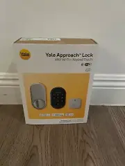 Yale Approach Lock with Wi-Fi and Keypad Touch SILVER BRAND NEW FREE SHIPPING