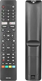 CLE-1042 IR Remote Control Compatible With Hitachi Bauhn Linsar TV 55QLEDSM20 50QLEDSM20 58QLEDSM20 65QLEDSM20 75QLEDSM20 75QLEDSM204 LS58UHGTV Replacement Controller With Netflix YouTube Buttons (No Voice Function)