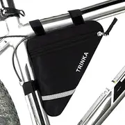 [MOOCY] Bike Bag, Bicycle Frame Bag,Cycling Accessories Pack for Phone, Wallet, Keys, Tools, Use for Road Bike MTB Commute Bicycle Bike Accessories