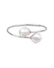 Silver 14-16mm Pearl Bracelet