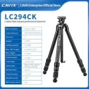 CAVIX LC-294CK Leopard Professional Tripod Kit with Ball Head - Black