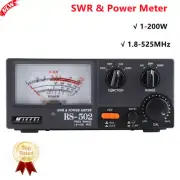 1.8-525MHz SWR & Power Meter SWR Watt Meter HF VHF UHF For Radio NISSEI RS-502