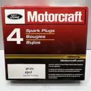 4 pack of Ford Motorcraft - SP-514 SP514 Spark Plugs - PZH1F