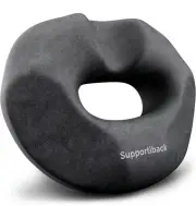 Supportiback Donut Cushion Memory Foam Pillow, Orthopaedic, Back Pain Relief