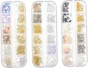 [STOBOK] Sets Diy Jewelry Making Kit Resin Charms Filling Beads Epoxy Fillers Accessories Alloy Filling Charms Boxes
