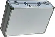 [Ｂｅｓｇａ] Organizer Case Carrying Case Versatile Lockable Shockproof Accessory Silver for Electric Device Traveling Outdoor Workplace