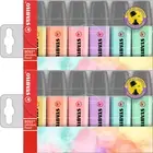 2 Packs 6x PASTEL Stabilo Boss Highlighters Assorted Colours Chisel Tip Aus
