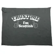 Trust Me Im Scottish - Funny Novelty Soft Sport Microfiber Towel