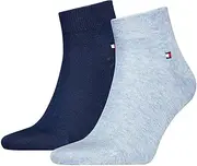 [Tommy Hilfiger] Men Quarter 2P, Light Blue Melange, 40-42