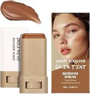 Foundation Stick, Stick Beauty Balm Serum Boosted Skin Tint, Coverage for Face Makeup Solid Tinted Moisturizing Serum Contour Sticks, Foundation Face Sticks for Women, Natural Finish Makeu(#03)