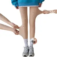 在飛比找momo購物網優惠-【Star 星】光腿神器加絨裸肉色緊身褲襪(加厚款光腿神器)