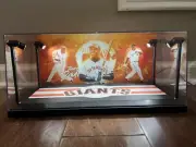 Barry Bonds Custom Display Case with LED Lights for Baseballs and PSA BGS cards