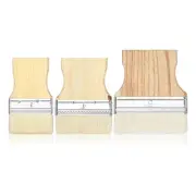 2X(3 Pcs Flat Paddle Paint Brush Set,Wide Paint Brush Paint Brush 3/4/53187