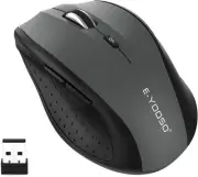 Wireless Mouse, Computer Mouse 5 Adjustable DPI 6 Buttons Cordless Mouse
