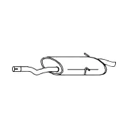 1 piece of Redback Brand Muffler for BMW 3 Series 01/1998-01/2001