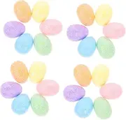 WESIEVYA 3 Pack Colorful Foam Eggs Easter Egg Fillers Baskets Stuffers for Decor Party Favors