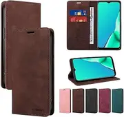 Ttianfa Compatile for Samsung Galaxy S10E Flip Wallet Leather Phone Case [2 Card Slot+1 Cash Slot] Magnetic Closure Case with Stand Fuction Shockproof Cover Festival Gift Men Women-Brown