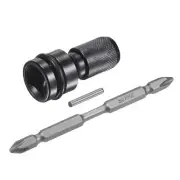 Quick Release 1/2" Square Drive to 1/4" Hex Socket Adapter Drill Chuck Converter