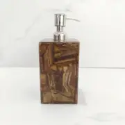 Natural tiger eye stone soap refill shampoo dspenser for bathroom decor