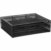 Mount-It! Mesh Computer Monitor Stand W/ Two Drawers