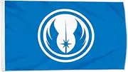 Old Jedi Order flag banner 3x5ft (Blue)