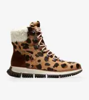 NIB Cole Haan 4.Zerogrand Women's Hiker Leopard Boots Size 6.5 W21926